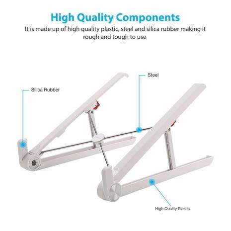 Portronics POR-835 My Buddy Lite Foldable Laptop Stand (Silver)